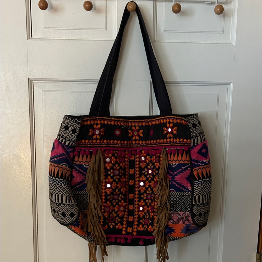 Anthropologie Susanna Tote by Jasper and Jeera Multicolor Tote Bag